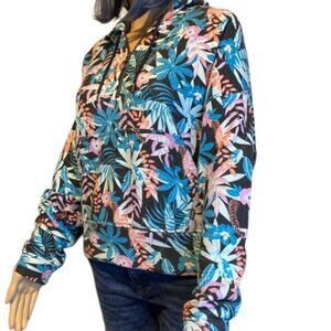 Women’s Ripzone Floral 1/4 Zip Hoodie Size Medium